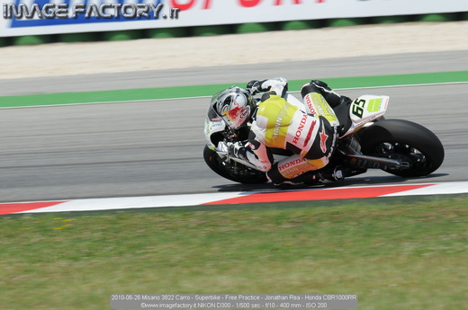2010-06-26 Misano 3822 Carro - Superbike - Free Practice - Jonathan Rea - Honda CBR1000RR